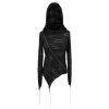 DEVIL FASHION Top à Capuche Asymétrique ‘Cyber Game’ Noir grossiste en ligne 35