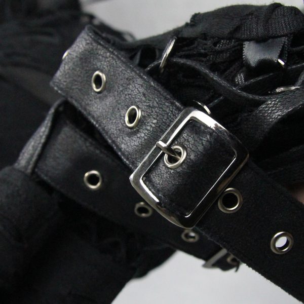 DEVIL FASHION Top à Capuche ‘Gothic Damage’ Noir Vente 15
