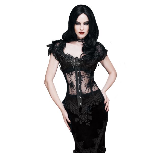 Paris Eva Lady Top à Manches Courtes ‘Mystic’ Noir 3