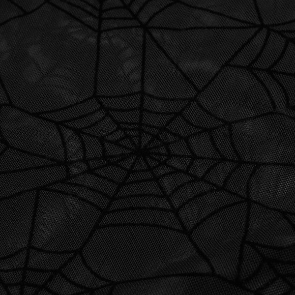 PUNK RAVE Top à Manches Longues ‘Araneidae’ Noir marque moins cher 16