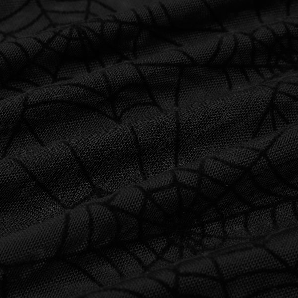 PUNK RAVE Top à Manches Longues ‘Araneidae’ Noir marque moins cher 17