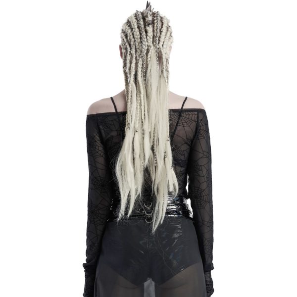PUNK RAVE Top à Manches Longues ‘Araneidae’ Noir marque moins cher 4