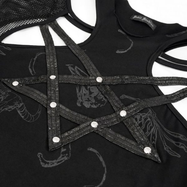 DEVIL FASHION Top à Manches Longues ‘Draven’ Noir livraison la plus rapide 16