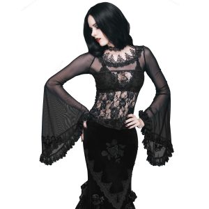 site officiel Eva Lady Top à Manches Longues ‘Femme Fatale’ Noir 16
