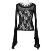 site officiel Eva Lady Top à Manches Longues ‘Femme Fatale’ Noir 62