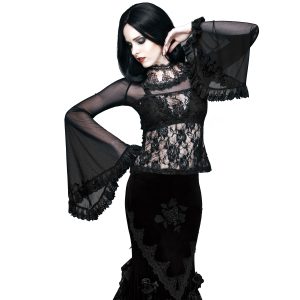 site officiel Eva Lady Top à Manches Longues ‘Femme Fatale’ Noir 22