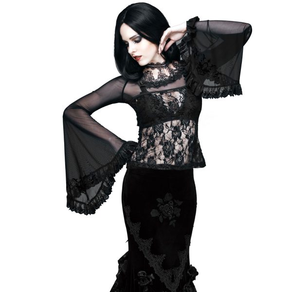 site officiel Eva Lady Top à Manches Longues ‘Femme Fatale’ Noir 6