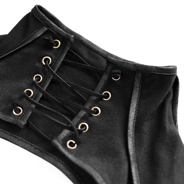 De Qualité PUNK RAVE Top à Manches Longues ‘Kitsune’ Noir 12