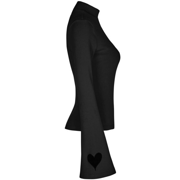 PUNK RAVE Top à Manches Longues ‘Witch’ Noir vente en ligne pas cher 9