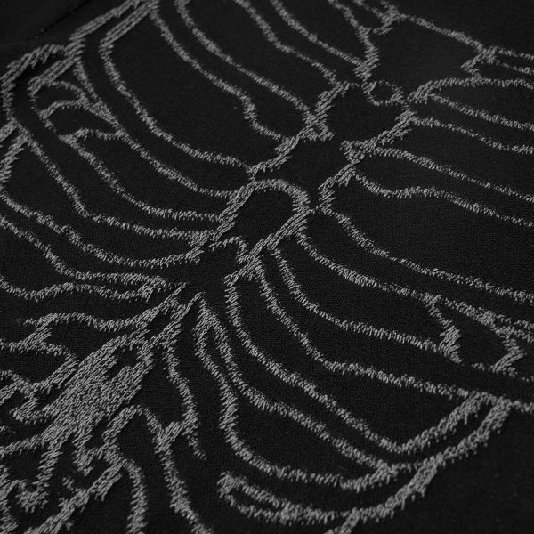 site pas cher PUNK RAVE Top Asymétrique ‘Rib Cage’ Noir 16