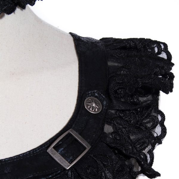 REMISE Red Queen’s Black Legion Top En Dentelle Noire ‘Thyone’ 7