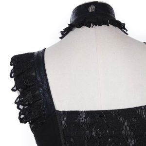 REMISE Red Queen’s Black Legion Top En Dentelle Noire ‘Thyone’ 23