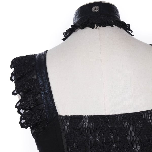 REMISE Red Queen’s Black Legion Top En Dentelle Noire ‘Thyone’ 8