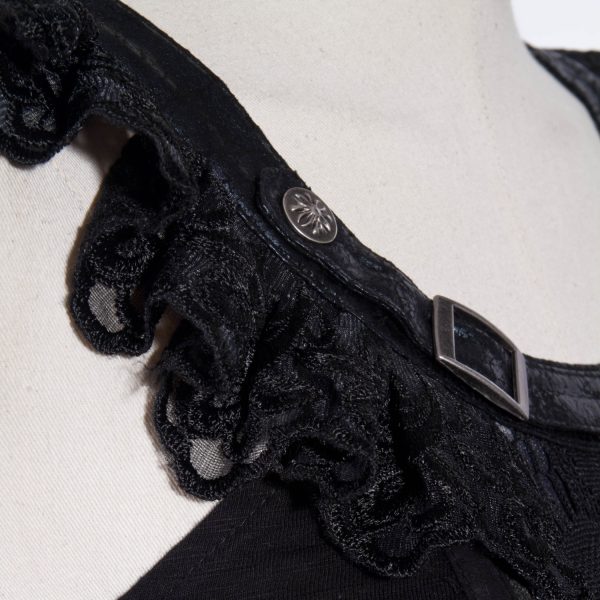 REMISE Red Queen’s Black Legion Top En Dentelle Noire ‘Thyone’ 10
