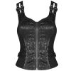 PUNK RAVE Top Sans Manches ‘Poison’ En Jacquart Noir grande surprise 46