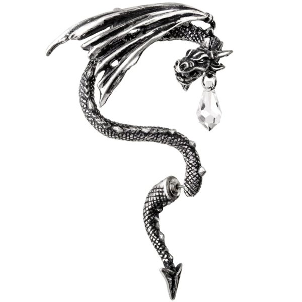 grande qualité ALCHEMY GOTHIC Tour D’Oreille ‘Crystal Dragon’ 1