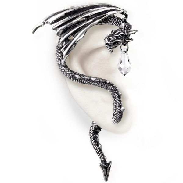 grande qualité ALCHEMY GOTHIC Tour D’Oreille ‘Crystal Dragon’ 3