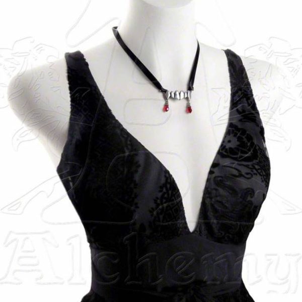 Retour Facile et Gratuit ALCHEMY GOTHIC Tour De Cou ‘Vampretta’ 4