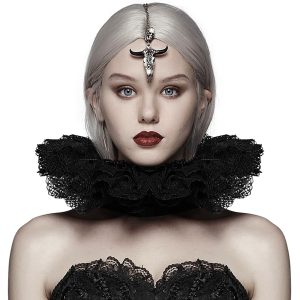 PUNK RAVE Tour De Cou ‘Victoria’ En Dentelle Noire meilleure qualité 14
