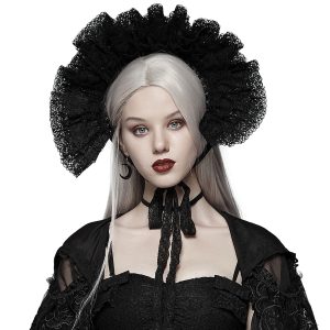 PUNK RAVE Tour De Cou ‘Victoria’ En Dentelle Noire meilleure qualité 18