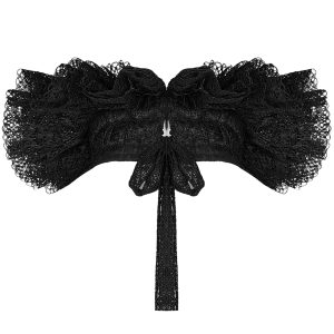 PUNK RAVE Tour De Cou ‘Victoria’ En Dentelle Noire meilleure qualité 24