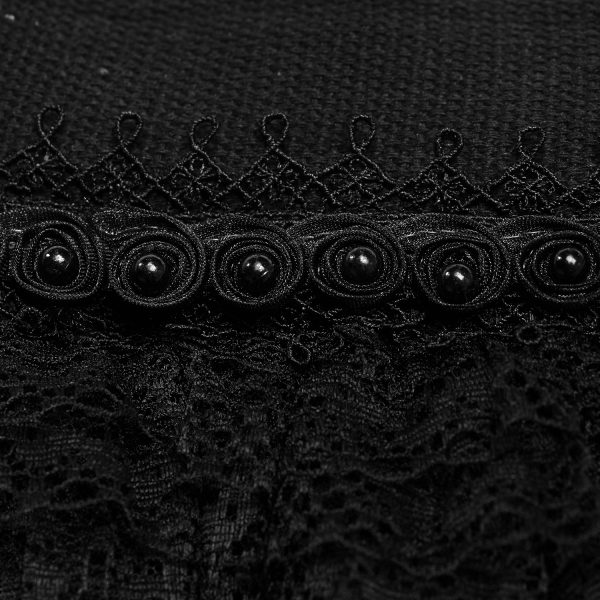 PUNK RAVE Tour De Cou ‘Victoria’ En Dentelle Noire meilleure qualité 11