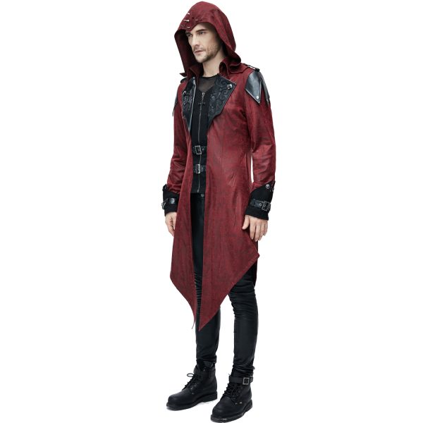 qualité supérieure DEVIL FASHION Veste à Capuche ‘Assassins Creed’ Rouge 5