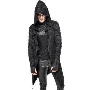 DEVIL FASHION Veste à Capuche ‘Cyber Game’ Noire pas cher en ligne 23