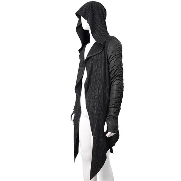 DEVIL FASHION Veste à Capuche ‘Cyber Game’ Noire pas cher en ligne 13