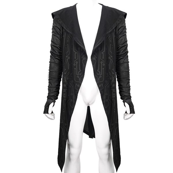 DEVIL FASHION Veste à Capuche ‘Cyber Game’ Noire pas cher en ligne 14