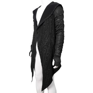 DEVIL FASHION Veste à Capuche ‘Cyber Game’ Noire pas cher en ligne 47