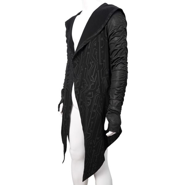 DEVIL FASHION Veste à Capuche ‘Cyber Game’ Noire pas cher en ligne 15