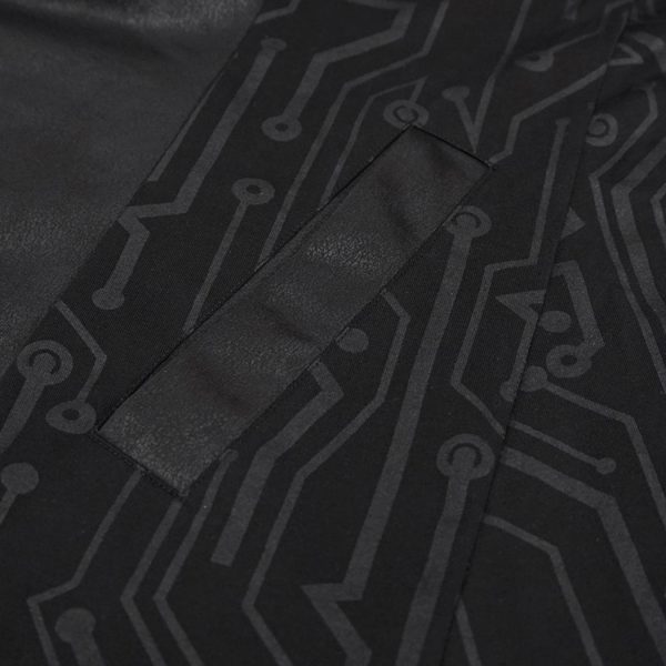 DEVIL FASHION Veste à Capuche ‘Cyber Game’ Noire pas cher en ligne 18