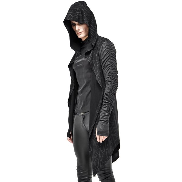 DEVIL FASHION Veste à Capuche ‘Cyber Game’ Noire pas cher en ligne 4