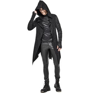 DEVIL FASHION Veste à Capuche ‘Cyber Game’ Noire pas cher en ligne 29
