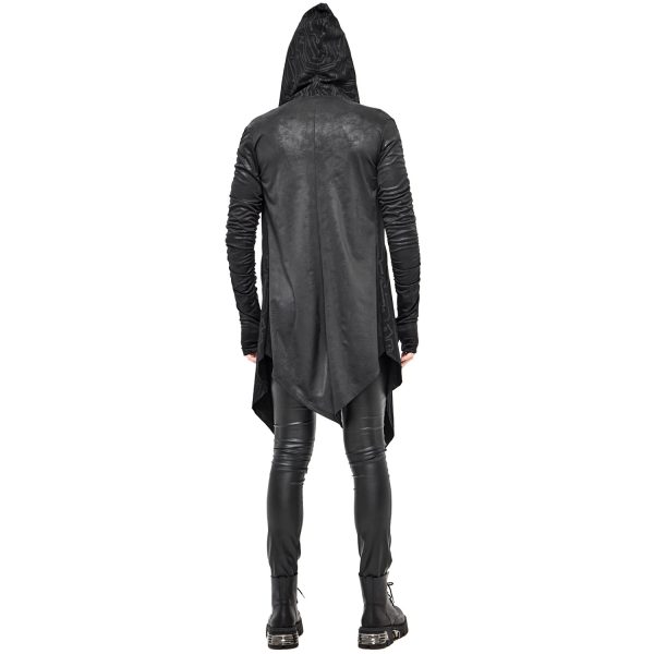DEVIL FASHION Veste à Capuche ‘Cyber Game’ Noire pas cher en ligne 7