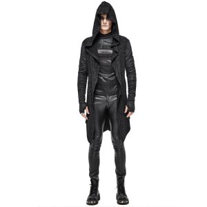 DEVIL FASHION Veste à Capuche ‘Cyber Game’ Noire pas cher en ligne 33
