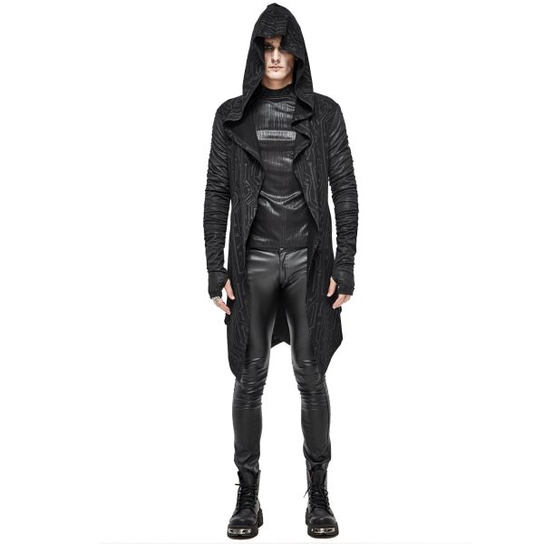 DEVIL FASHION Veste à Capuche ‘Cyber Game’ Noire pas cher en ligne 8