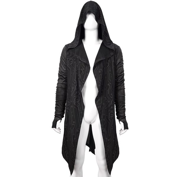DEVIL FASHION Veste à Capuche ‘Cyber Game’ Noire pas cher en ligne 1