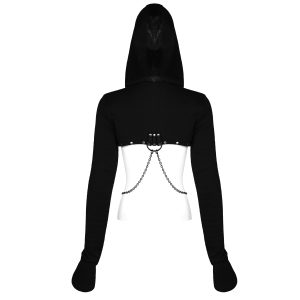 grande promotion PUNK RAVE Veste Boléro ‘Dark Doll’ Noire 39