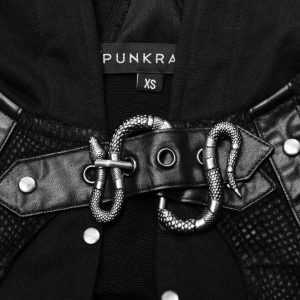 grande promotion PUNK RAVE Veste Boléro ‘Dark Doll’ Noire 43