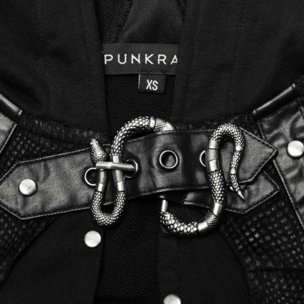 grande promotion PUNK RAVE Veste Boléro ‘Dark Doll’ Noire 14