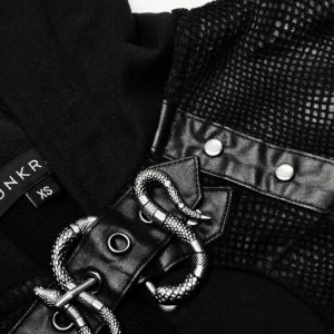 grande promotion PUNK RAVE Veste Boléro ‘Dark Doll’ Noire 45