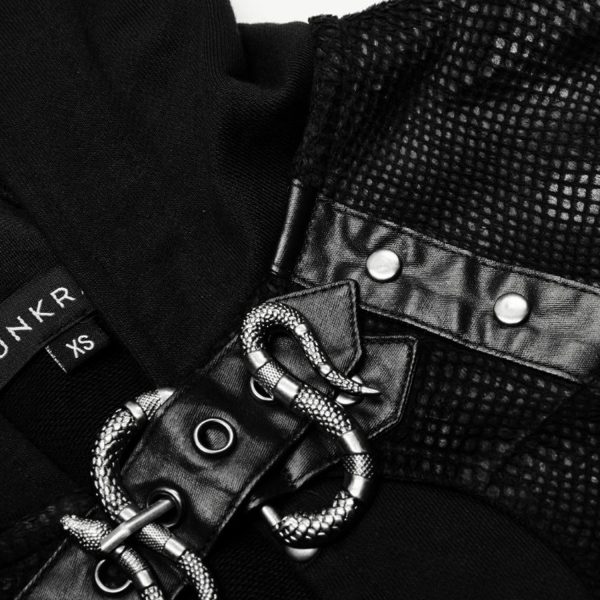 grande promotion PUNK RAVE Veste Boléro ‘Dark Doll’ Noire 15