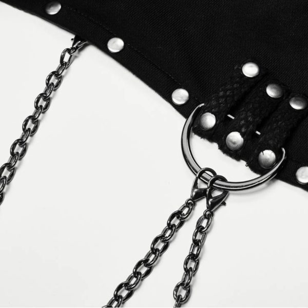 grande promotion PUNK RAVE Veste Boléro ‘Dark Doll’ Noire 16