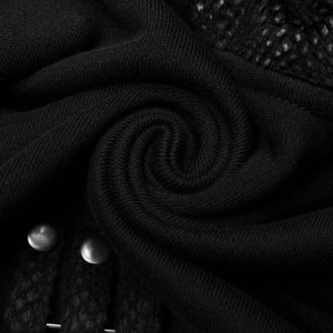 grande promotion PUNK RAVE Veste Boléro ‘Dark Doll’ Noire 51