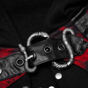 PUNK RAVE Veste Boléro ‘Dark Doll’ Noire Et Rouge magasin paris 48