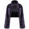 PUNK RAVE Veste ‘Cassiopee’ En Fausse Fourrure Pourpre grossiste en ligne 52