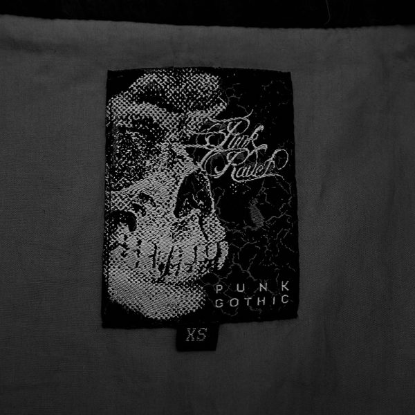 achetez PUNK RAVE Veste ‘Cthulhu’ En Fausse Fourrure Noire 12