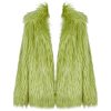 mode PUNK RAVE Veste ‘Cthulhu’ En Fausse Fourrure Verte 61